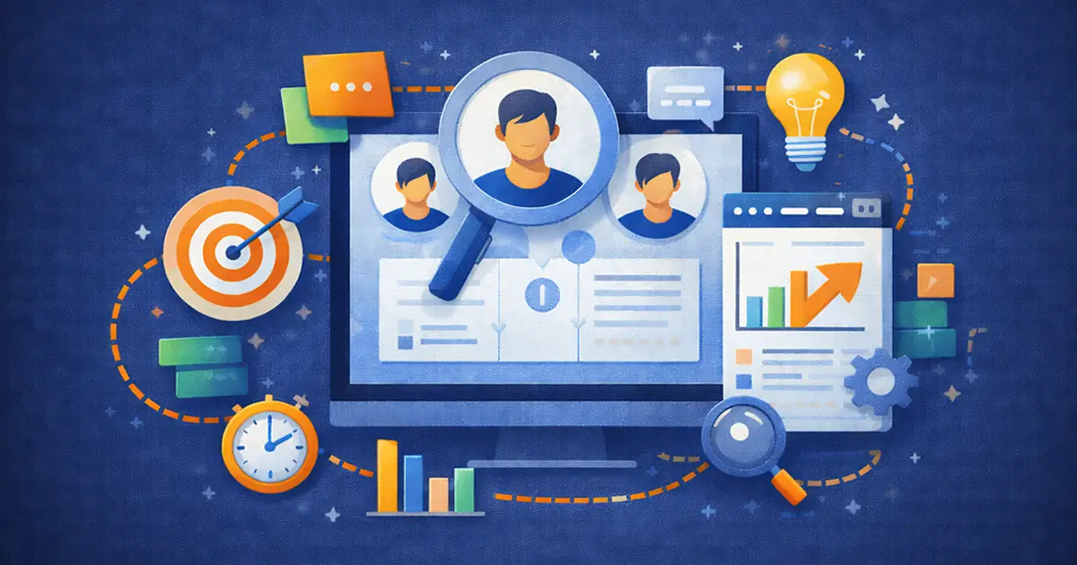 An illustration showing how clear goals and audience insights guide better content decisions.