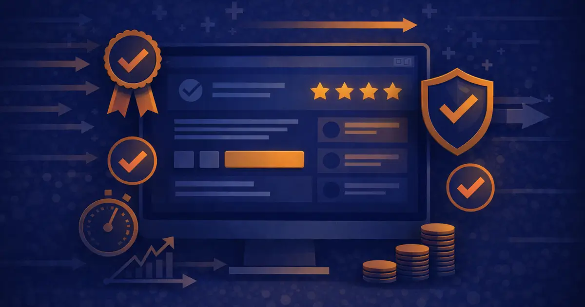 A focused page layout designed to guide visitors toward clear actions.