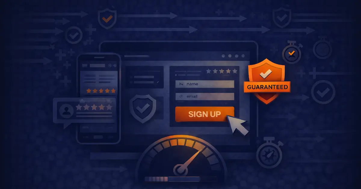 With clear forms and trust signals, you can turn visitors into customers.