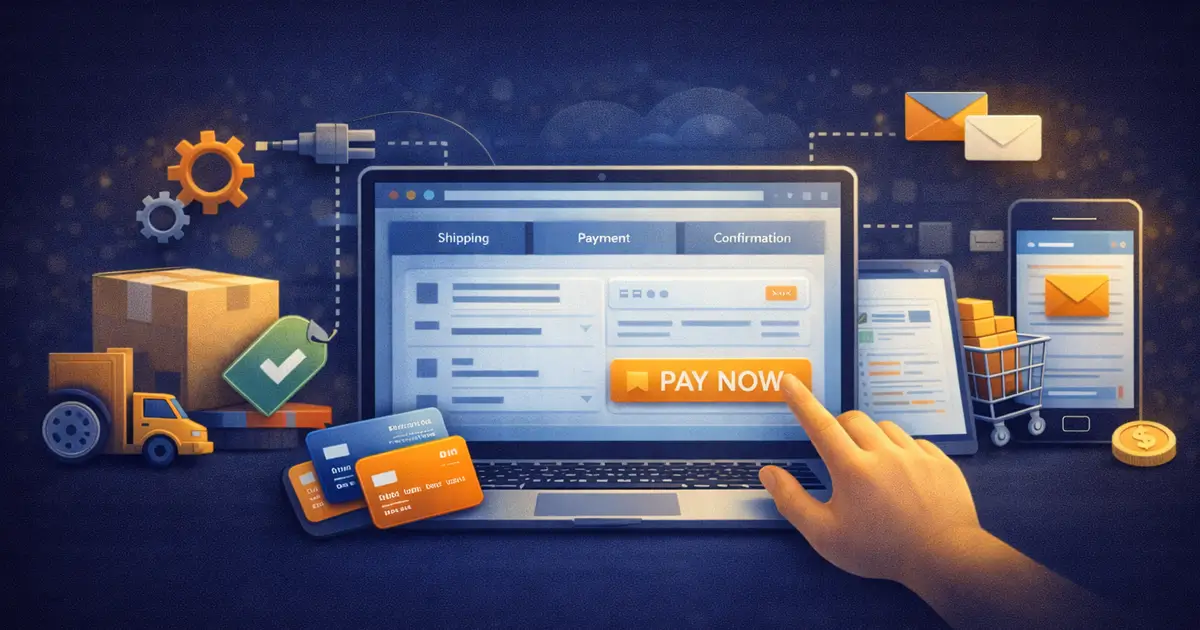 Connect payments, shipping, and emails so your store runs smoothly in one system.