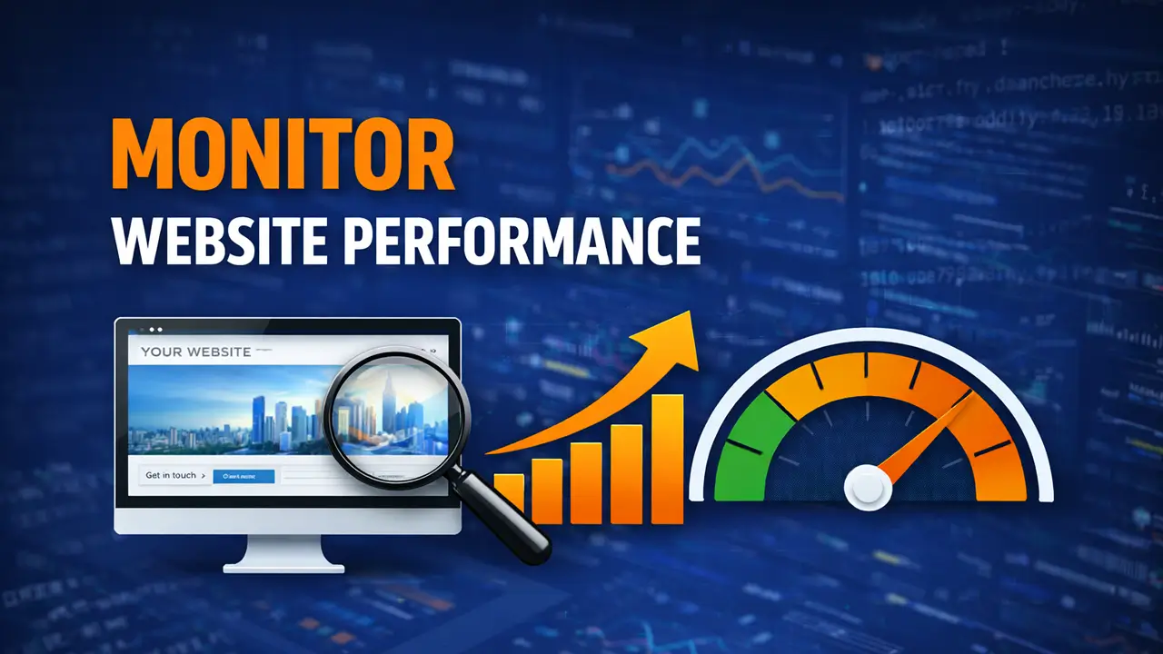 Website performance monitoring for tracking website speed and uptime
